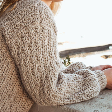 Chunky Wheat Petals Sweater
