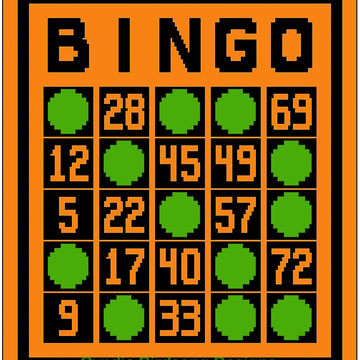 BINGO overlay mosaic Throw blanket