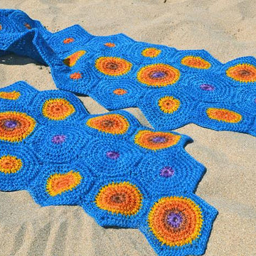 Geminids Meteor Crochet Scarf