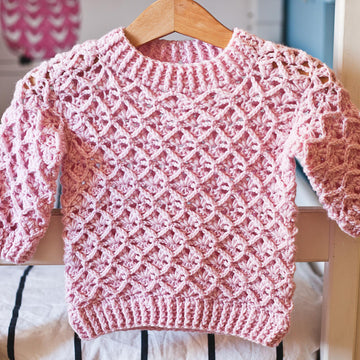 Lacy Rhomb Sweater