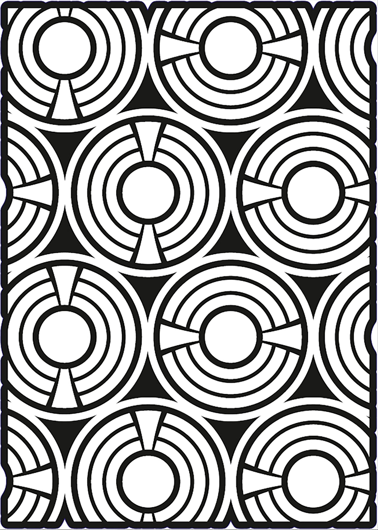 Creative Expressions A5 Stencil By Lisa Horton - Geometric Circles