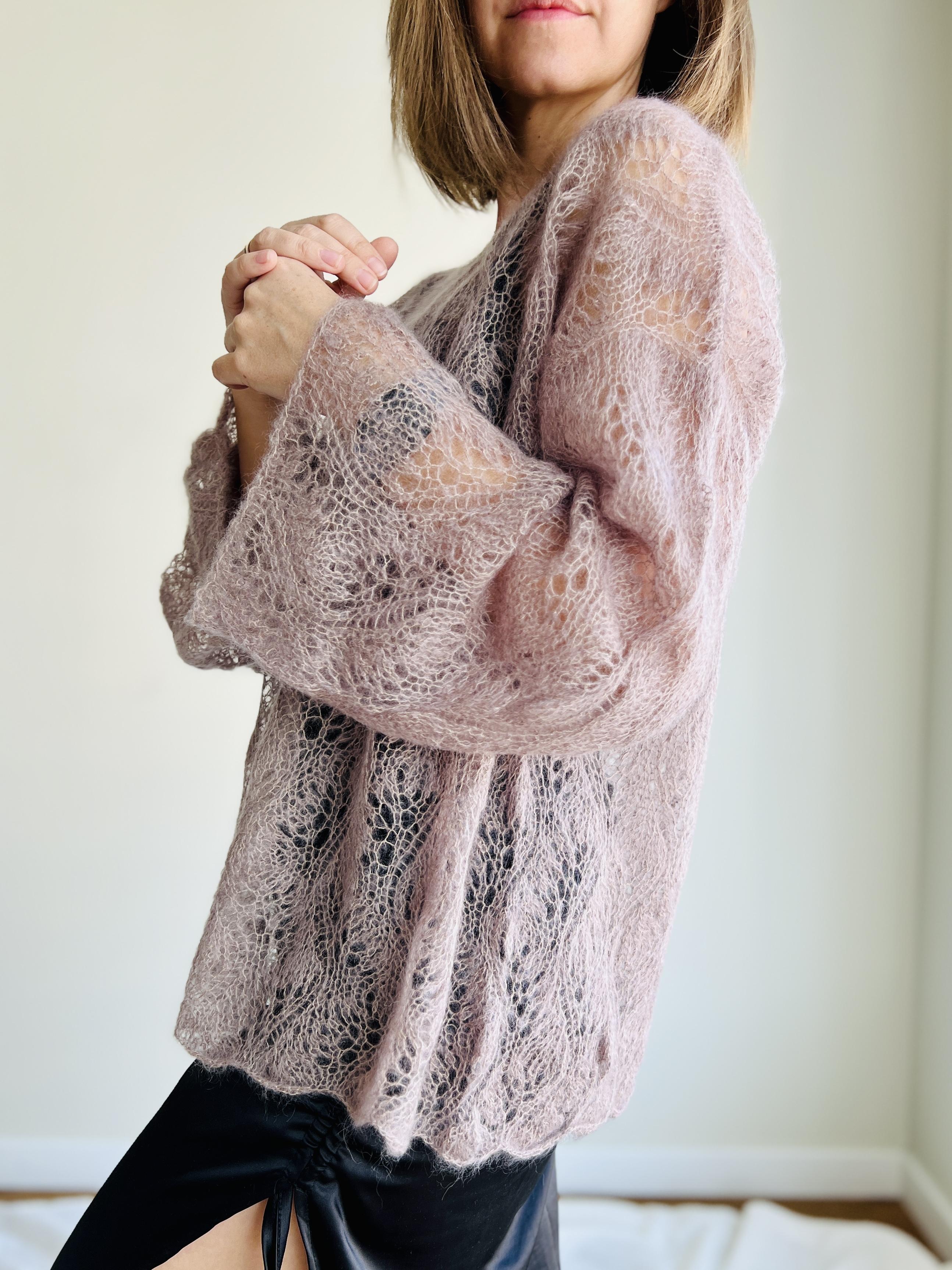 Lace mohair jumper