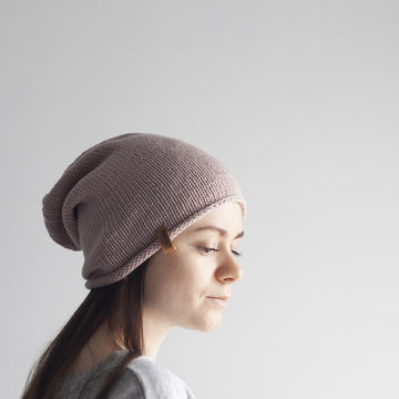 Unisex simple beanie - Slouchy beanie + VIDEO
