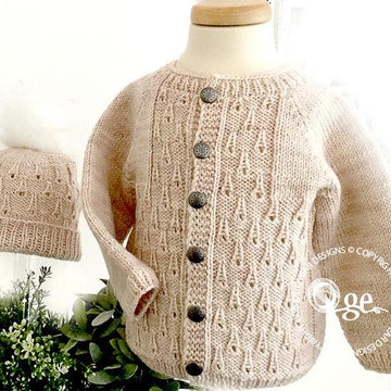 Raindrops Cardigan & Hat - P185