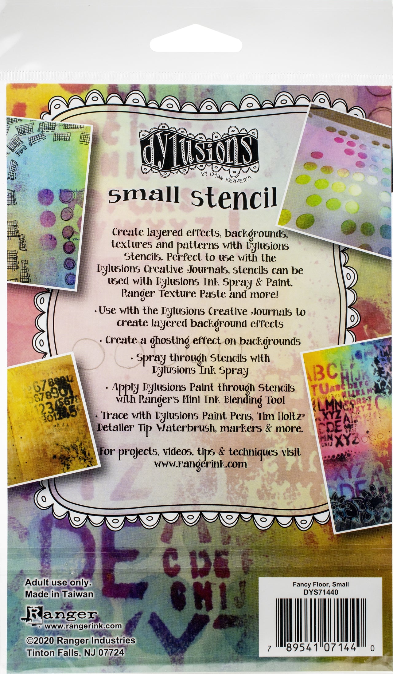 Ranger Dyan Reaveley's Dylusions Stencils 5"X8" - Fancy Floor