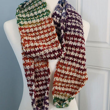 Frost Blossom Pom Scarf