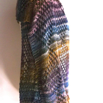 Cable & lace scarf