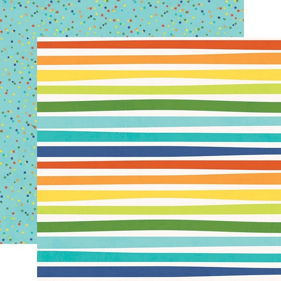 Simple Stories Birthday Blast Double-Sided Cardstock 12"X12" 25/Pkg - YAY!