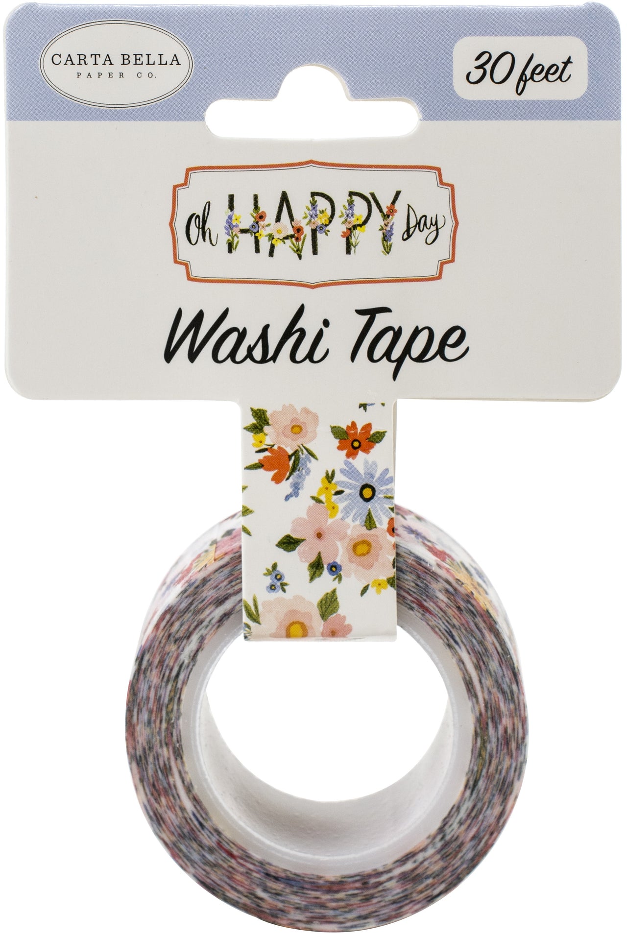Echo Park Paper Carta Bella Oh Happy Day Spring Washi Tape 30' - Happy Day Floral, Oh Happy Day Spring
