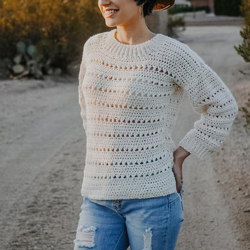 Crochet Spring Sweater - Honeysuckle Sweater
