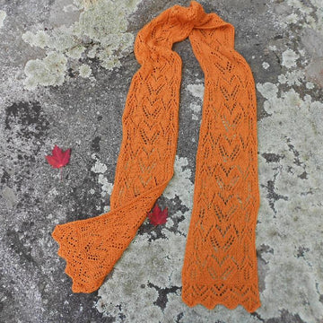 Fall Foliage Lace Scarf