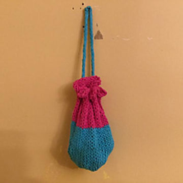 Marble drawstring bag