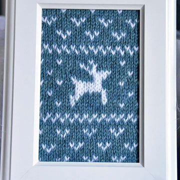 Fair Isle Flurries Knitted Wall Art