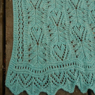 Hidden Hearts Lace Shawl