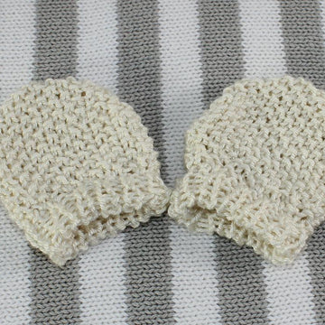 New Baby Moss Stitch Pixie Hat Booties & Mittens