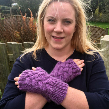 Lattice Cable Gloves