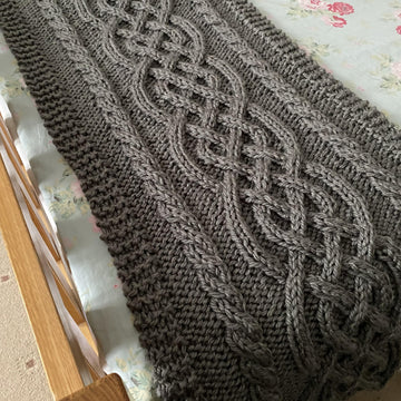 Celtic Cable Bed Runner