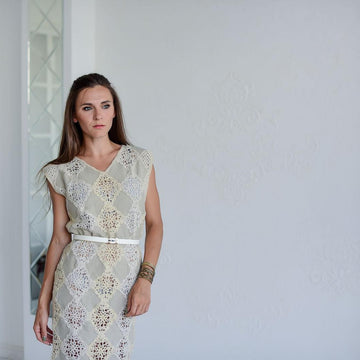 Crochet motif dress