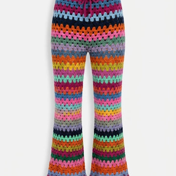 3/4 Crochet Flared Trousers