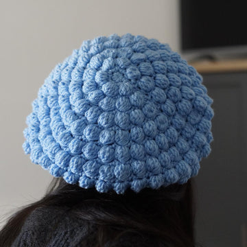 Bobble stitch beret