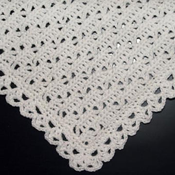 CROCHET Baby Blanket / Afghan - Easy Lace