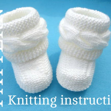 Baby Booties Knitting Pattern Nora