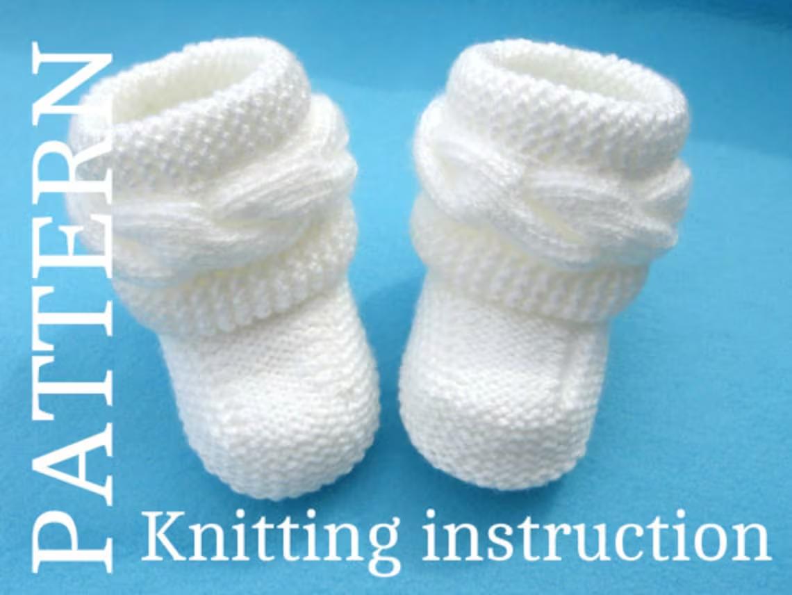 Baby Booties Knitting Pattern Nora