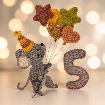 Crochet Animal Number 5 Mouse