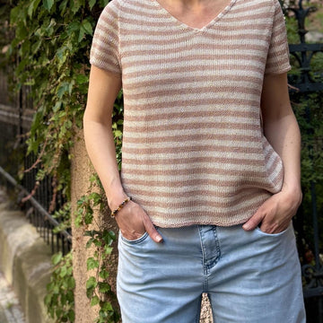 Stripy Linen Tee