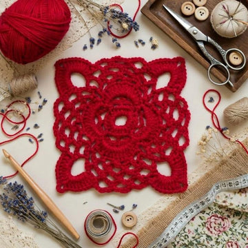 Crochet Square Motif Pattern PDF + Video Tutorial (English Only)