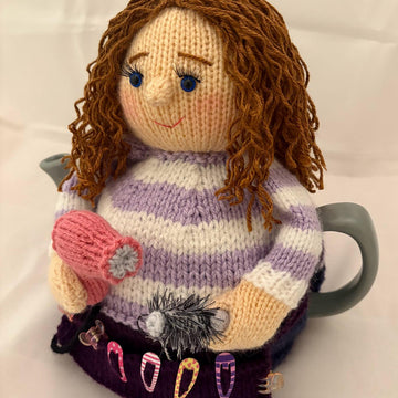Hairdresser tea cosy