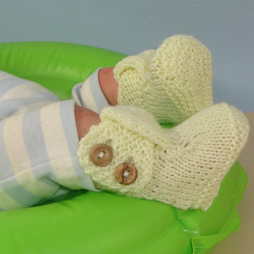Easy Baby Big T Bar 2 Button Booties
