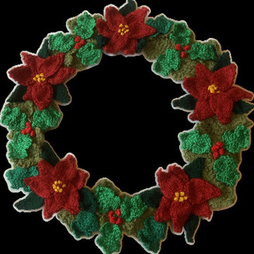 Christmas Poinsettia Wreath