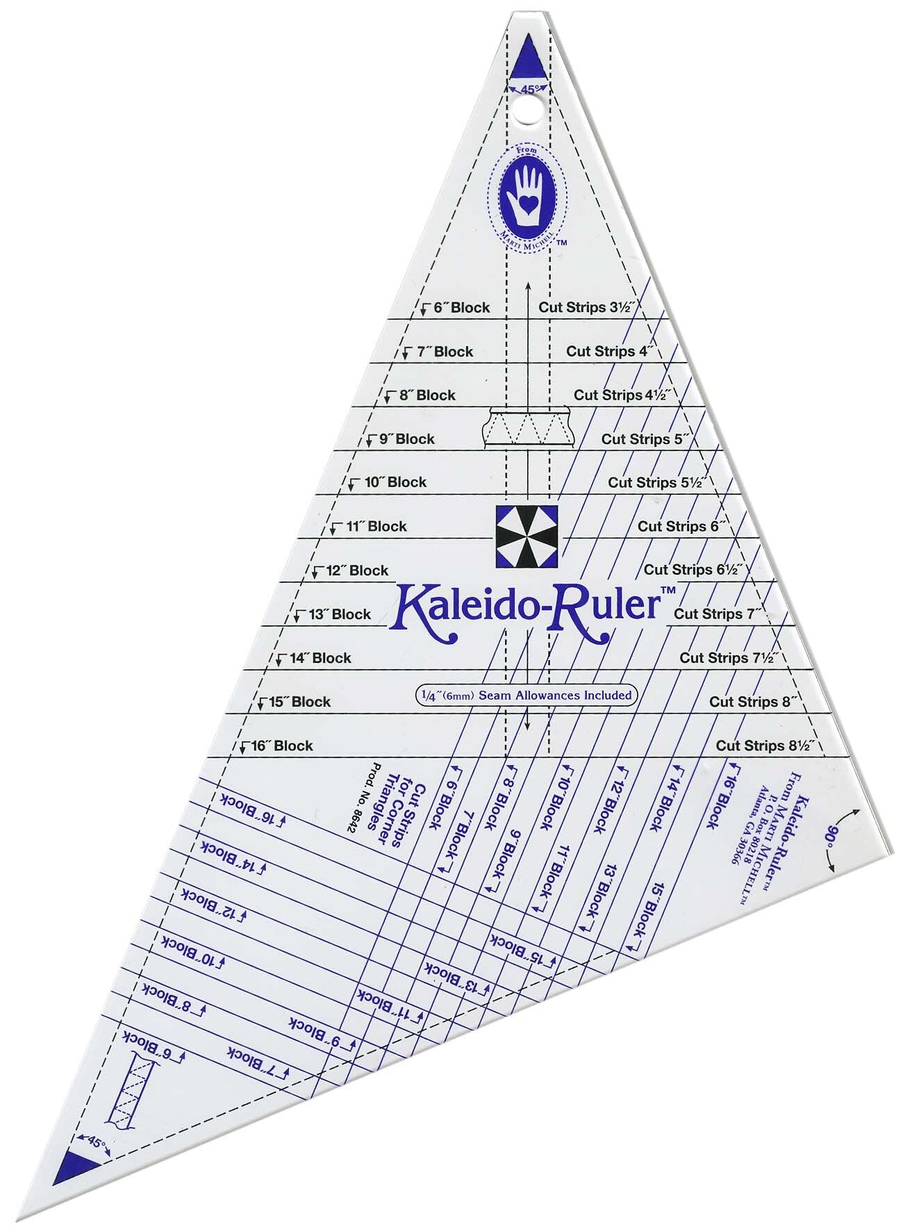 Marti Michell Ruler Kaleidoscope Large Quilting Template