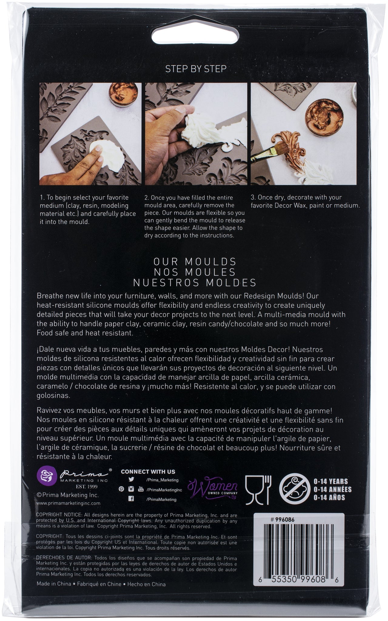 Prima Marketing Re-Design Mould 5"X8"X8mm - Montmartre Corners