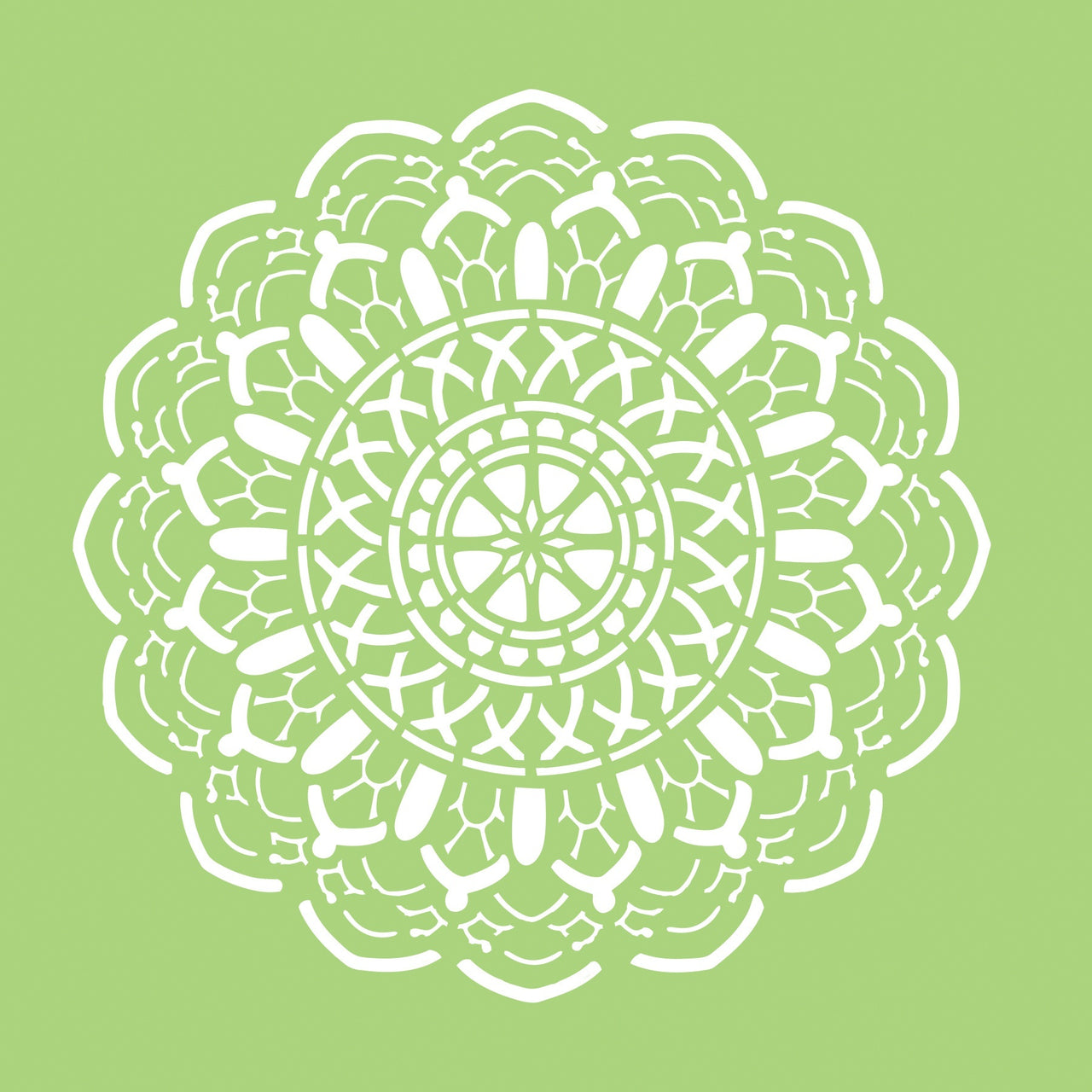 Kaisercraft Designer Template 6"X6" - Crochet Doily