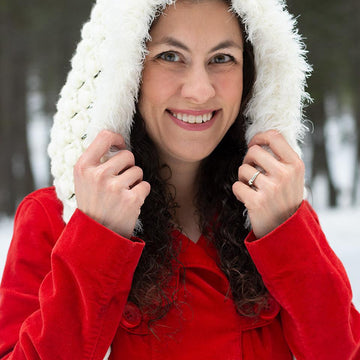 Snowberries Oversized Winter Hood