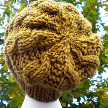 Autumn Cables Slouchy Hat