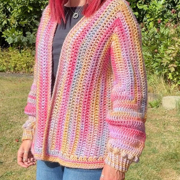 Solid Flexi Hexi Longline Cardi