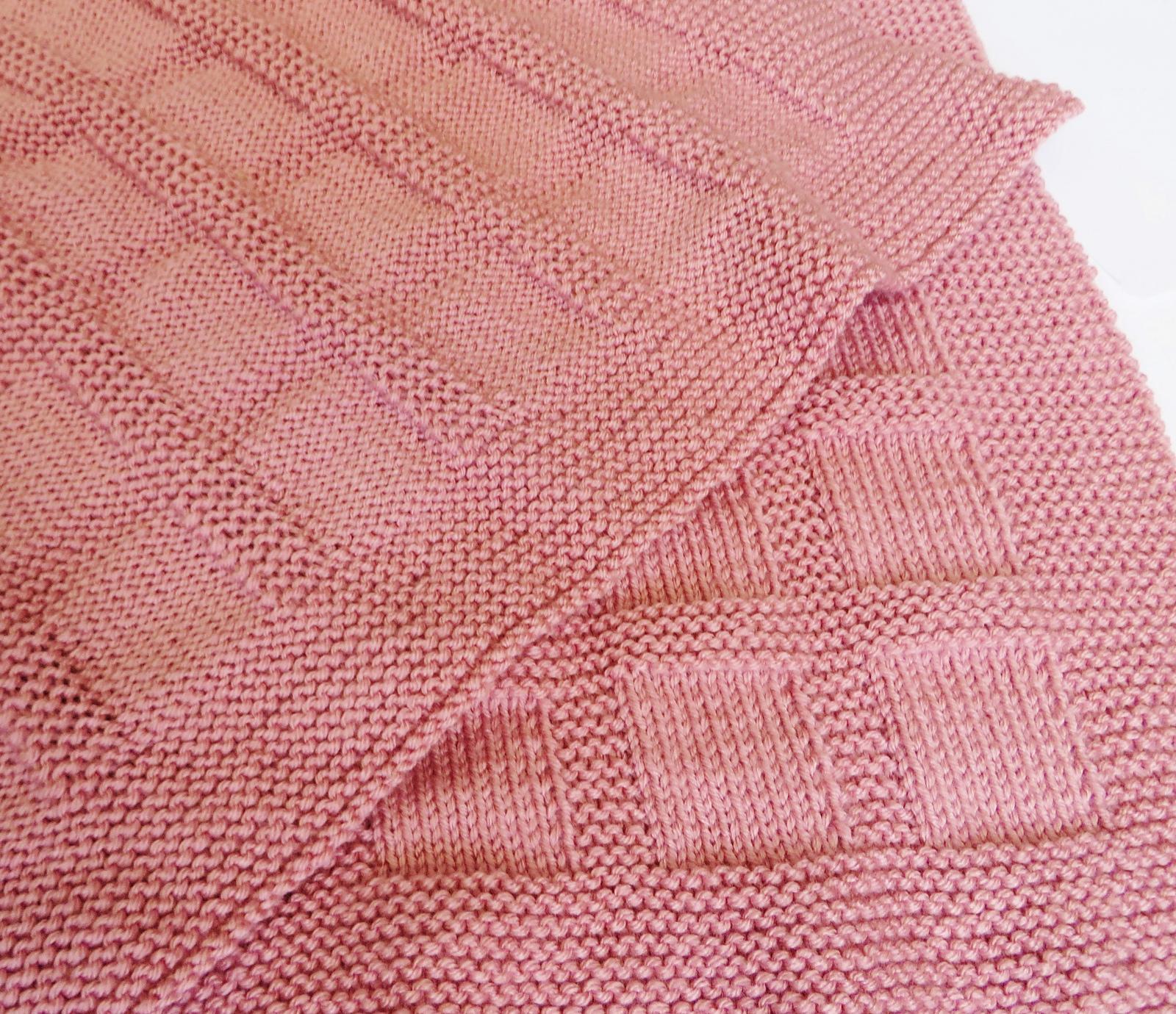 Blocks and Ridges Baby Blanket