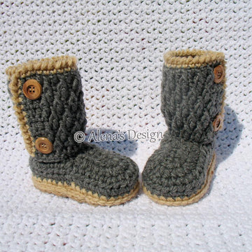 Buttoned Toddler Booties