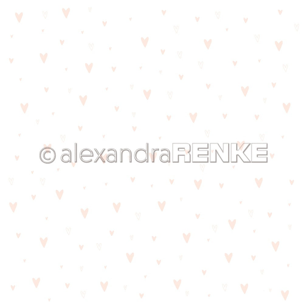 Alexandra Renke Baby In Clouds Design Paper 12"X12" 25/Pkg - Baby Rose Heart