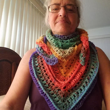 Ebb and Flow Triangle Scarf