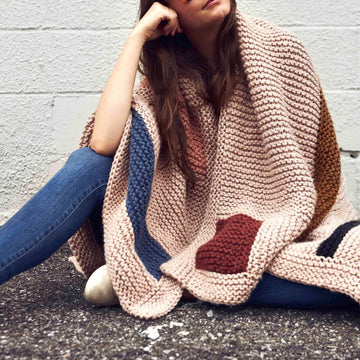 Rockwell Blanket in Lion Brand Hue & Me - M20289-TWH - Downloadable PDF
