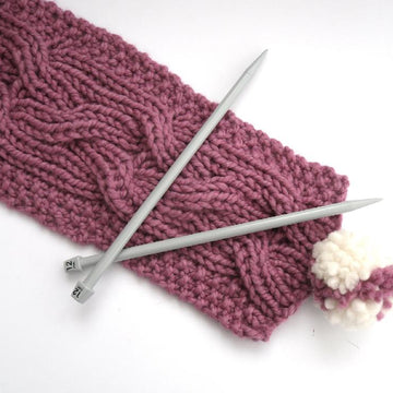 Chunky Reversible Cable Scarf