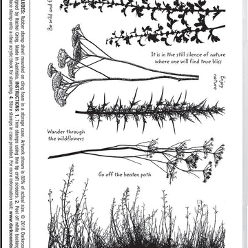 Darkroom Door Cling Stamps 7.3"X5.1" - Nature Walk