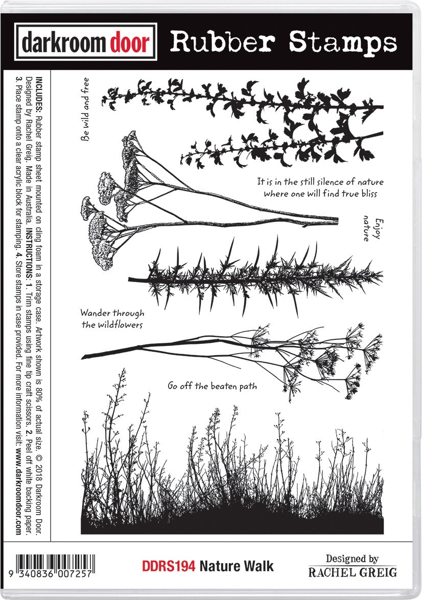 Darkroom Door Cling Stamps 7.3"X5.1" - Nature Walk