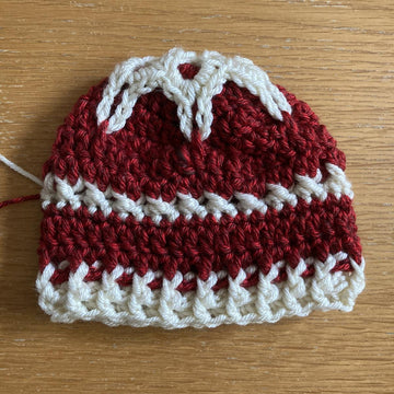 Frost flower beanie