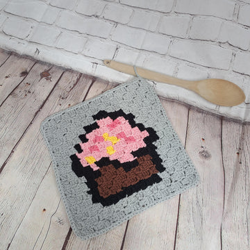 Beginner C2C Potholder Pattern "Cupcake"