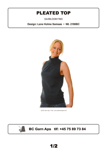 Pleated Top in BC Garn Silkbloom Fino - 2198BC - Downloadable PDF